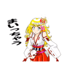 頑張る巫女お姉さん  22（個別スタンプ：4）