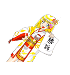 頑張る巫女お姉さん  22（個別スタンプ：10）