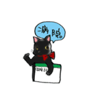 黒猫ちゃんの日常スタンプ（個別スタンプ：9）