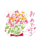 花をそえて（あいさつを）（個別スタンプ：40）