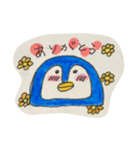 毎日青ぺんぎん（個別スタンプ：3）