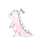手書きの恐竜(ピンク)（個別スタンプ：6）