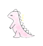 手書きの恐竜(ピンク)（個別スタンプ：7）