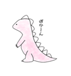 手書きの恐竜(ピンク)（個別スタンプ：8）