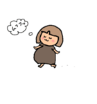妊娠後期のもんさん可愛い日常スタンプ♪（個別スタンプ：14）
