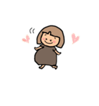 妊娠後期のもんさん可愛い日常スタンプ♪（個別スタンプ：15）