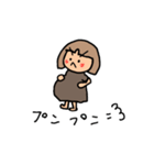 妊娠後期のもんさん可愛い日常スタンプ♪（個別スタンプ：19）