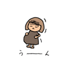 妊娠後期のもんさん可愛い日常スタンプ♪（個別スタンプ：22）