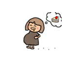 妊娠後期のもんさん可愛い日常スタンプ♪（個別スタンプ：25）