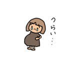 妊娠後期のもんさん可愛い日常スタンプ♪（個別スタンプ：27）