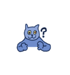 40 expressive blue cats（個別スタンプ：6）