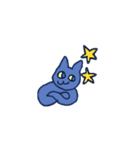 40 expressive blue cats（個別スタンプ：17）