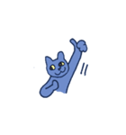 40 expressive blue cats（個別スタンプ：21）