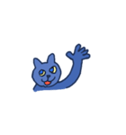 40 expressive blue cats（個別スタンプ：33）