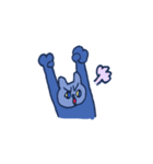 40 expressive blue cats（個別スタンプ：36）