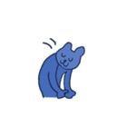 40 expressive blue cats（個別スタンプ：38）