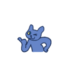 40 expressive blue cats（個別スタンプ：40）