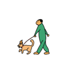 ダップー犬ハピ（個別スタンプ：3）
