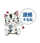 気持ち伝わる☆白タイガーのアクア（個別スタンプ：29）
