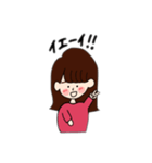 ぴんくちゃんだよ（個別スタンプ：9）