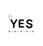 モノクロ スタンプsimple（個別スタンプ：21）