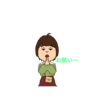ぽっちゃりな女の子2（個別スタンプ：2）