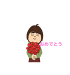 ぽっちゃりな女の子2（個別スタンプ：4）