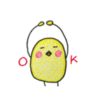 画用紙のひよこ1（個別スタンプ：14）