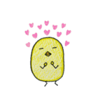 画用紙のひよこ1（個別スタンプ：24）