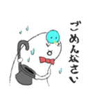 帽子をかぶったおばけ紳士（個別スタンプ：3）