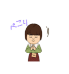 ぽちゃりな女の子（個別スタンプ：8）