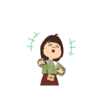 ぽちゃりな女の子（個別スタンプ：9）
