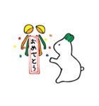 White radish rabbit Japanese（個別スタンプ：3）