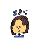 ちょっぴり背伸びをしたカラフルガール（個別スタンプ：11）