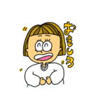 ちょっぴり背伸びをしたカラフルガール（個別スタンプ：14）