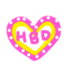 Happy color message 1（個別スタンプ：33）