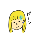 金髪の女の子 使えることば（個別スタンプ：13）