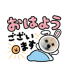 我が家のハーフ犬ポメチ⑩（個別スタンプ：9）