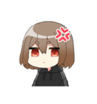 ショート茶髪ちゃん（個別スタンプ：2）