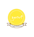 ステッカーみたいなまんまるスタンプ1（個別スタンプ：27）
