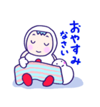 推し活♪ゆきだるま♪赤♪（個別スタンプ：26）