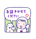 推し活♪ゆきだるま♪赤♪（個別スタンプ：40）