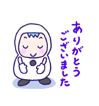 推し活♪ゆきだるま♪黒♪（個別スタンプ：19）