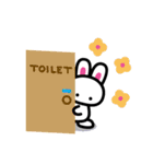 トイレウサギちゃん（個別スタンプ：14）