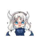 ドラゴンの女の子2（個別スタンプ：3）
