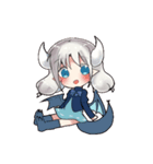 ドラゴンの女の子2（個別スタンプ：17）