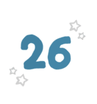 数字25～40（個別スタンプ：2）