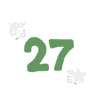 数字25～40（個別スタンプ：3）