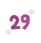 数字25～40（個別スタンプ：5）