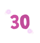 数字25～40（個別スタンプ：6）
